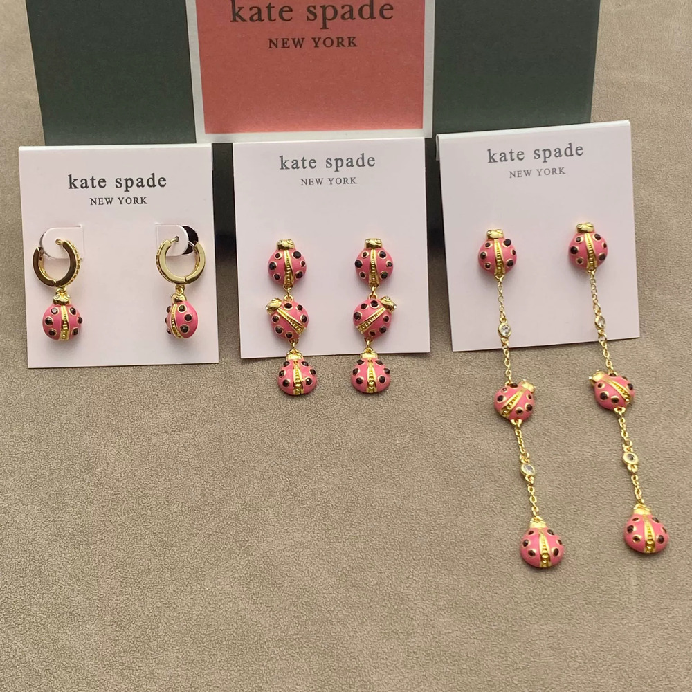 kate spade Country Zircon Enamel Ladybug Set